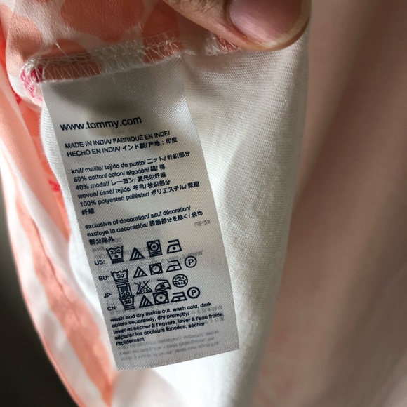 Tommy Hilfiger Peach Boxy Cut Shirt XL - Picture 7 of 7